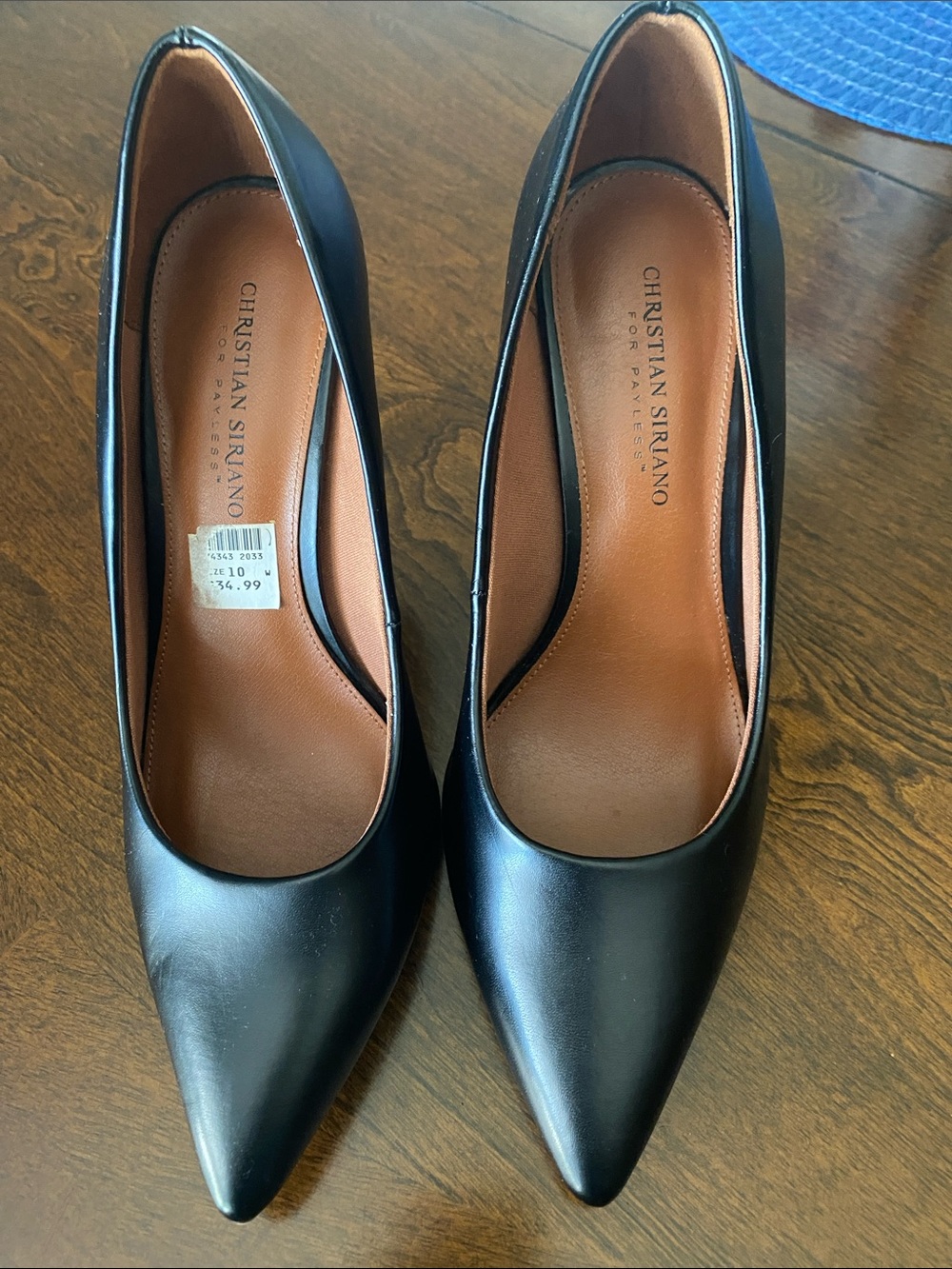 Christian Siriano Black Pointed Pumps